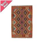   Chobi afgán kézi szövésű gyapjú kilim szőnyeg 151x102cm