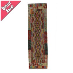 Chobi afgán kézi szövésű gyapjú kilim szőnyeg 86x292cm