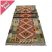 Chobi afgán kézi szövésű gyapjú kilim szőnyeg 85x390cm