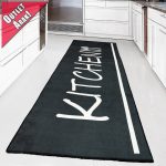 Cuisine Konyhai szőnyeg 57x197cm-fekete kitchen