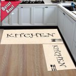   Cuisine Konyhai szőnyeg 2 részes szett 38x58cm+38x117cm-new krém kitchen