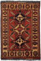 Kargai (Caucasian) kézi csomózású gyapjú perzsa szőnyeg 61x87cm