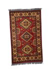   Kargai (Caucasian) kézi csomózású gyapjú perzsa szőnyeg 80x130cm
