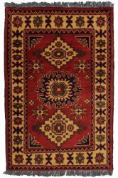 Kargai (Caucasian) kézi csomózású gyapjú perzsa szőnyeg 61x90cm