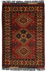 Kargai (Caucasian) kézi csomózású gyapjú perzsa szőnyeg 61x89cm