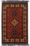   Kargai (Caucasian) kézi csomózású gyapjú perzsa szőnyeg 63x94cm