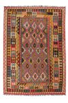   Chobi afgán kézi szövésű gyapjú kilim szőnyeg 213x295cm