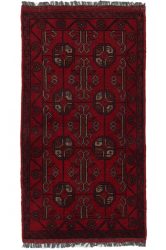 Kargai (Caucasian) kézi csomózású gyapjú perzsa szőnyeg 50x94cm