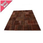 Design szőnyeg barna Patchwork 170x235 nappali szőnyeg