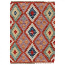 Chobi afgán kézi szövésű gyapjú kilim szőnyeg 63x86cm