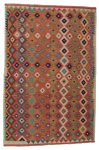   Chobi afgán kézi szövésű gyapjú kilim szőnyeg 201x300cm