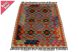 Chobi afgán kézi szövésű gyapjú kilim szőnyeg 86x129cm