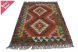 Chobi afgán kézi szövésű gyapjú kilim szőnyeg 88x127cm