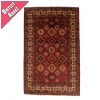 Keleti szőnyeg bordó-bézs Kargai 197x309 kézi csomózású Afgán szőnyeg