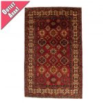   Keleti szőnyeg bordó-bézs Kargai 197x309 kézi csomózású Afgán szőnyeg