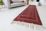 Kézi csomózású perzsa szőnyeg afghan prémium 285x88cm