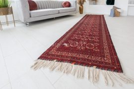 Kézi csomózású perzsa szőnyeg afghan prémium 285x88cm