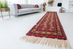   Kézi csomózású perzsa szőnyeg afghan kaukázus prémium 288x83cm