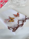     Alíz konyhai vitrázs voile hímzett szines pillangós 140x200cm 