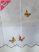   Alíz konyhai vitrázs voile hímzett szines pillangós 140x200cm 