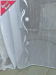    Allure Luxury függöny hófehér ezüst karikás hullámos 300x150cm