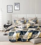 Almira sárga szürke leveles ágynemű garnitura 3 részes