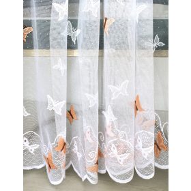  Amelia készre varrt függöny Barack pillangós 300x150cm
