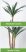 Műnövény Amazon 160cm magas pálma 3db-os váza nélkül