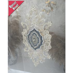   Exkluzív Barokk  Amira Kész függöny törtfeher bársony Szürke 400x150cm