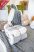   Amaury virágos vastag szürke kétoldalas Luxury  ágytakaró/pléd 180x200cm