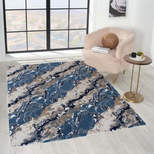 Mykonos 7125 (Cream-Navy) szőnyeg 60x220cm Kék-Krém