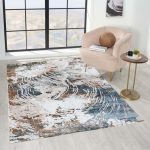 Mykonos 7912 (Grey- Gold) szőnyeg 60x110cm Szürke-Arany