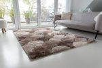   California 3D Luxury 521 (Vizon) 5cm Shaggy szőnyeg 120x170cm Bézs-Barna-Krém