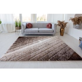   California 3D Luxury 563 (Vizon-Brown) 5cm Shaggy szőnyeg 200x280cm Bézs-Barna