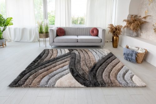 California 3D Luxury 482 (Anthracite-Vizon) 5cm Shaggy futószőnyeg 60x220cm Szürke-Vizon