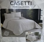     Casetti Luxury  kétoldalas Sötétszürke ágytakaró 180x230cm