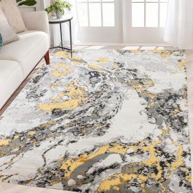   Cleopatra Luxury 8441 (Grey-Gold) szőnyeg 80x250cm Szürke-Arany