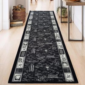   Futószőnyeg Darwin szemes Antracit 100cm széles méteráru