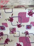     Dorsia új kész Viaszos asztalterítő bézs krém lila orchidea 100x140cm