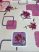   Dorsia új kész Viaszos asztalterítő bézs krém lila orchidea 100x140cm