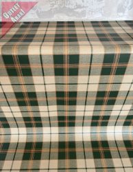   Dorsia új kész Viaszos asztalterítő zöld kockás 100x140cm