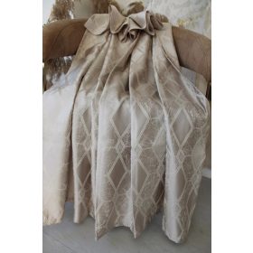   Kész sötétítő függöny Exkluzív Madrid rombusz minta 1db 150x250cm Bézs