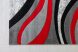 Azaria Art 1202 (Red-D.Gray) szőnyeg 3db-os 80x szett Piros-Szürke 