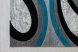 Azaria Art 1202 (Turquoise-D.Gray) szőnyeg 120x170cm Türkiz-Szürke