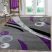 Azaria Art 1205 (Purple-D.Gray) szőnyeg 3db-os 80x szett Lila-Szürke 