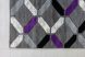 Azaria Art 1206 (Purple-D.Gray) futószőnyeg 60x220cm Lila-Szürke