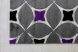 Azaria Art 1207 (Purple-D.Gray) futószőnyeg 60x220cm Lila-Szürke