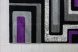 Azaria Art 1208 (Purple-D.Gray) futószőnyeg 60x220cm Lila-Szürke
