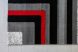 Azaria Art 1208 (Red-D.Gray) szőnyeg 3db-os 60x szett Piros-Szürke 
