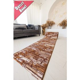   Futószőnyeg méterben Sakura csíkos cseresznyefa barna 67cm